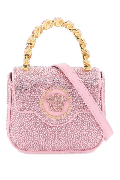 Versace la medusa handbag with crystals-0