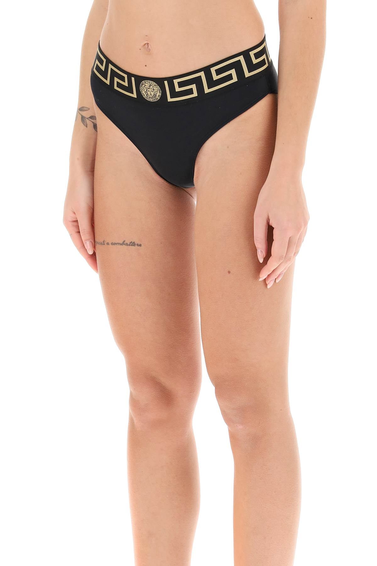 Versace bikini bottom with greca band-3