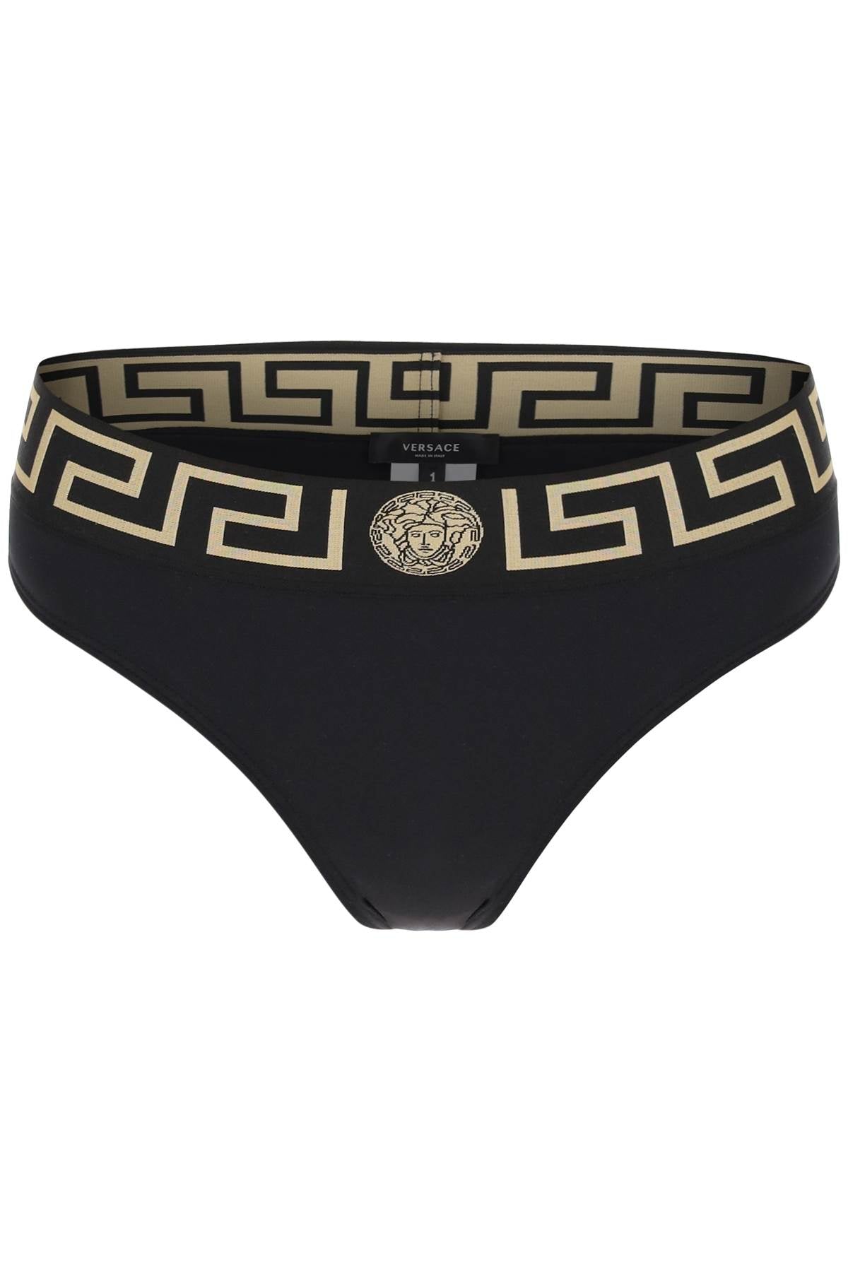 Versace bikini bottom with greca band-0