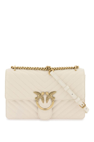 Pinko chevron quilted classic love bag one-0