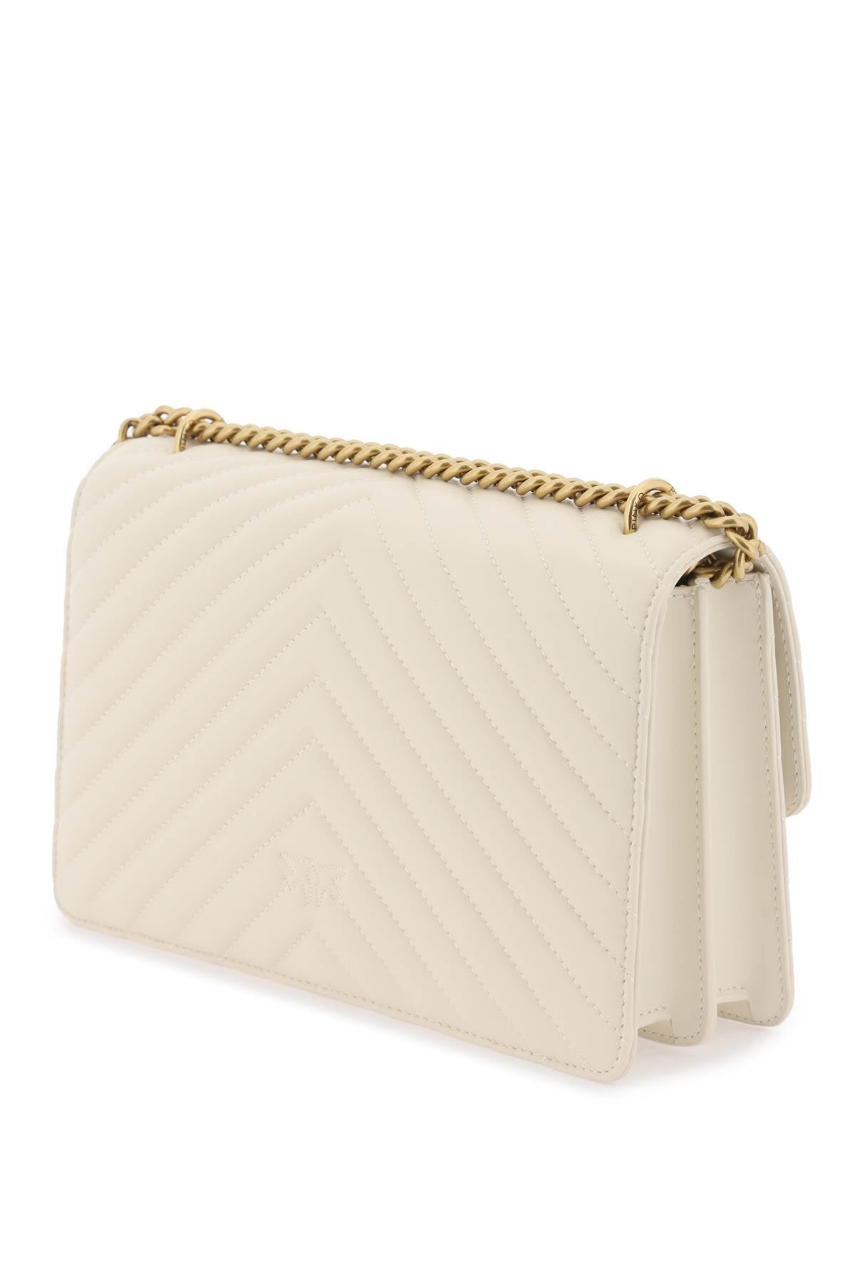 Pinko chevron quilted classic love bag one-1