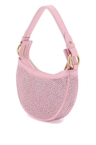 Versace repeat mini hobo bag with crystals-1