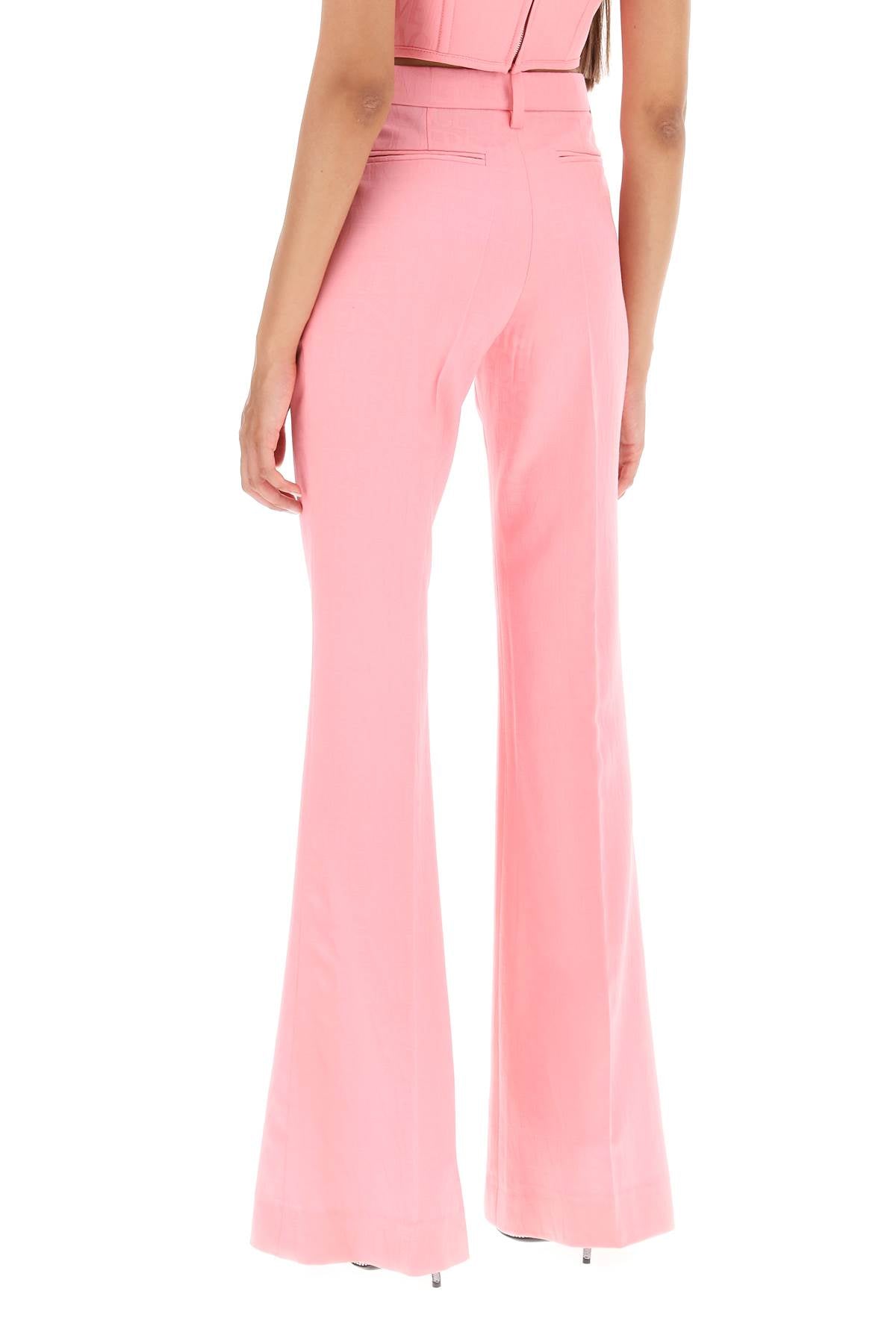 Versace low waisted flared trousers-2