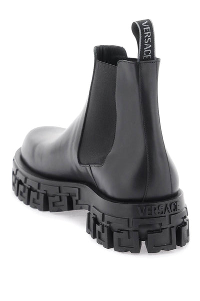 Versace 'greca portico' chelsea boots-2