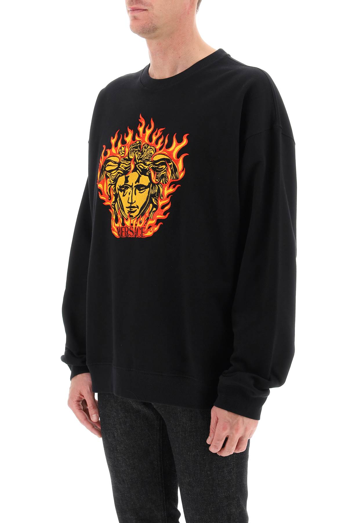 Versace medusa flame sweatshirt-3