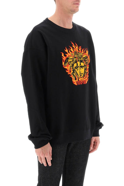 Versace medusa flame sweatshirt-1