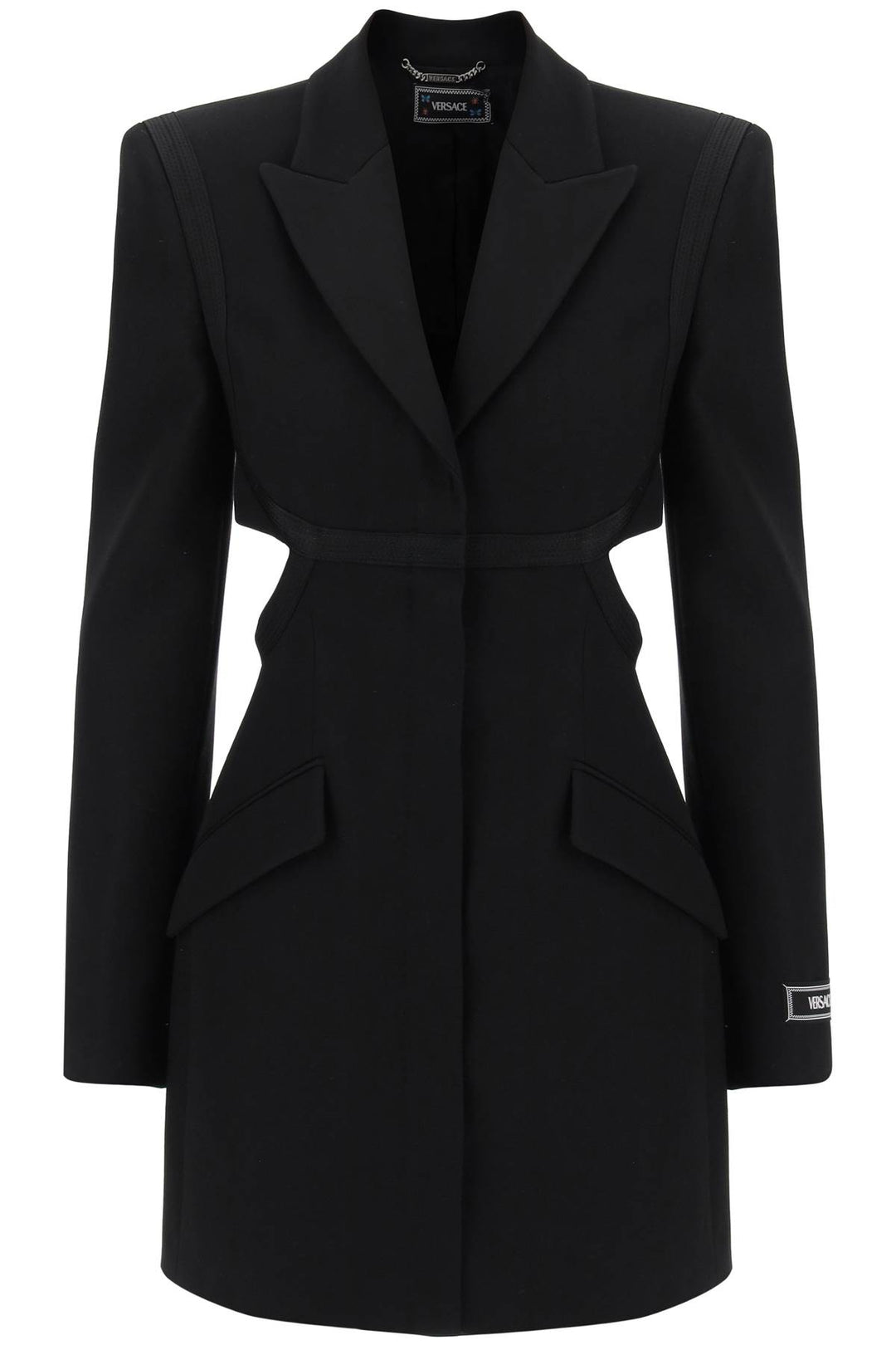 Versace blazer dress with cut-outs-0