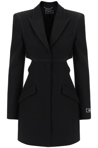 Versace blazer dress with cut-outs-0