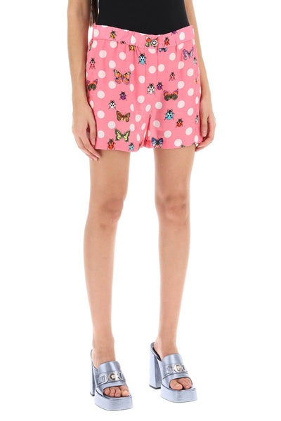 Versace butterflies&ladybugs polka dot shorts-1