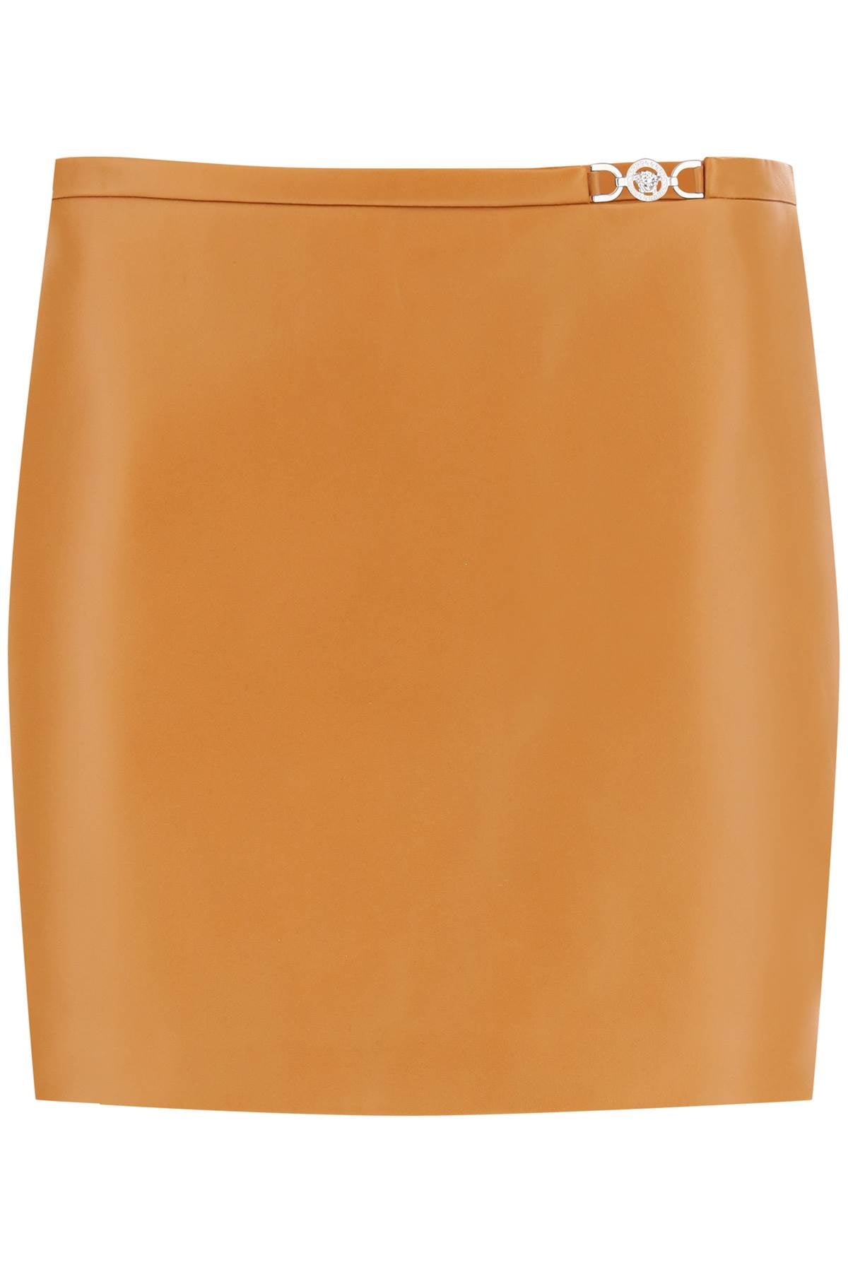 Versace medusa '95 leather mini skirt-0
