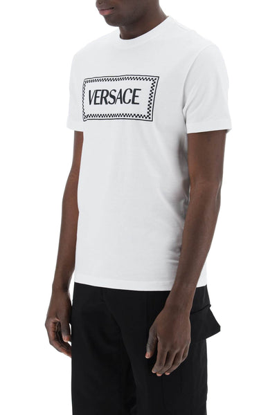 Versace embroidered logo t-shirt-3