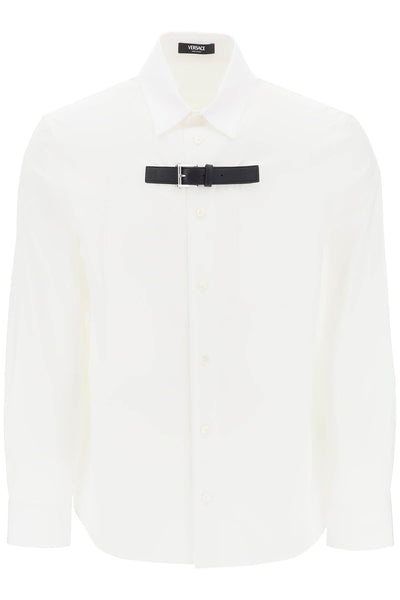 Versace leather strap shirt-0