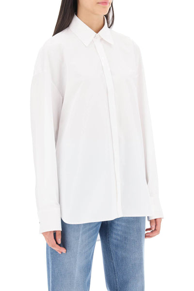 Versace oversized poplin shirt-1