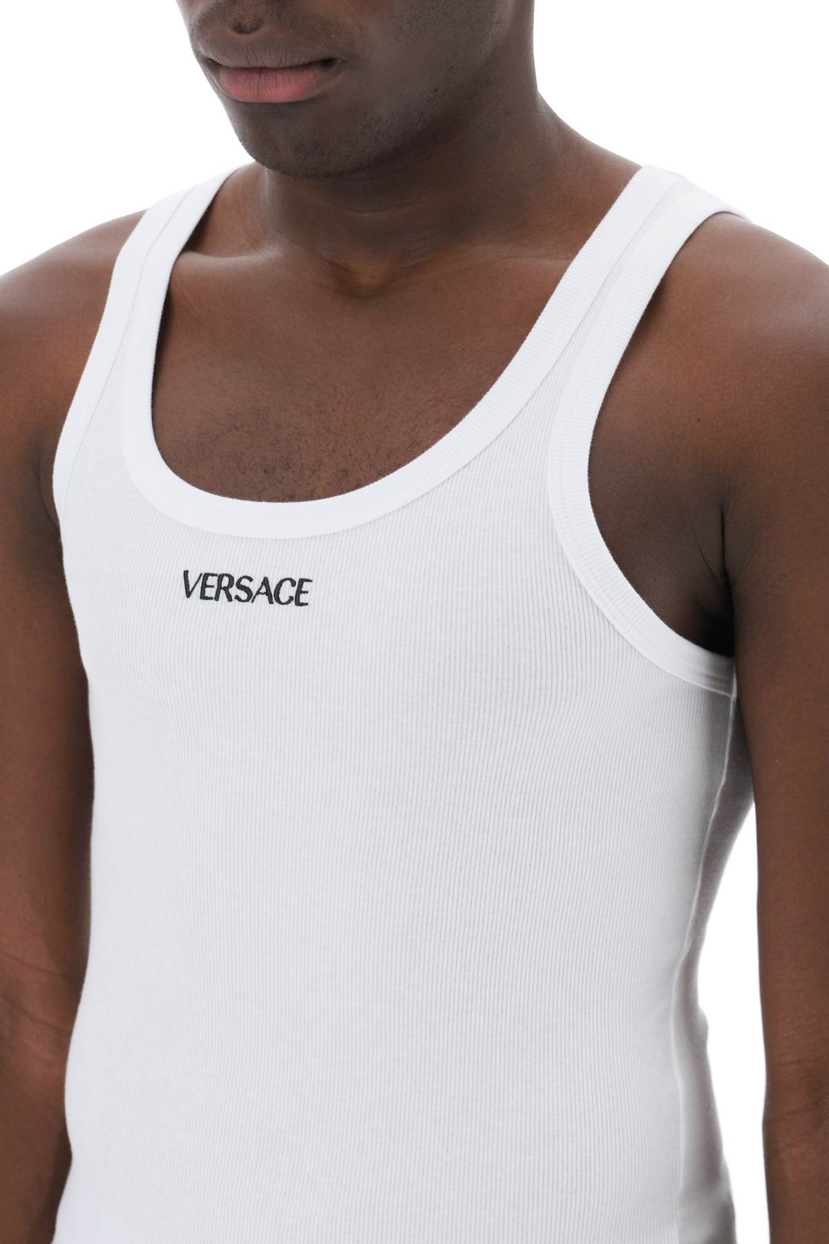 Versace "intimate tank top with embroidered-3