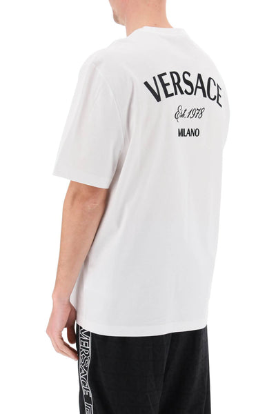 Versace milano stamp crew-neck t-shirt-2