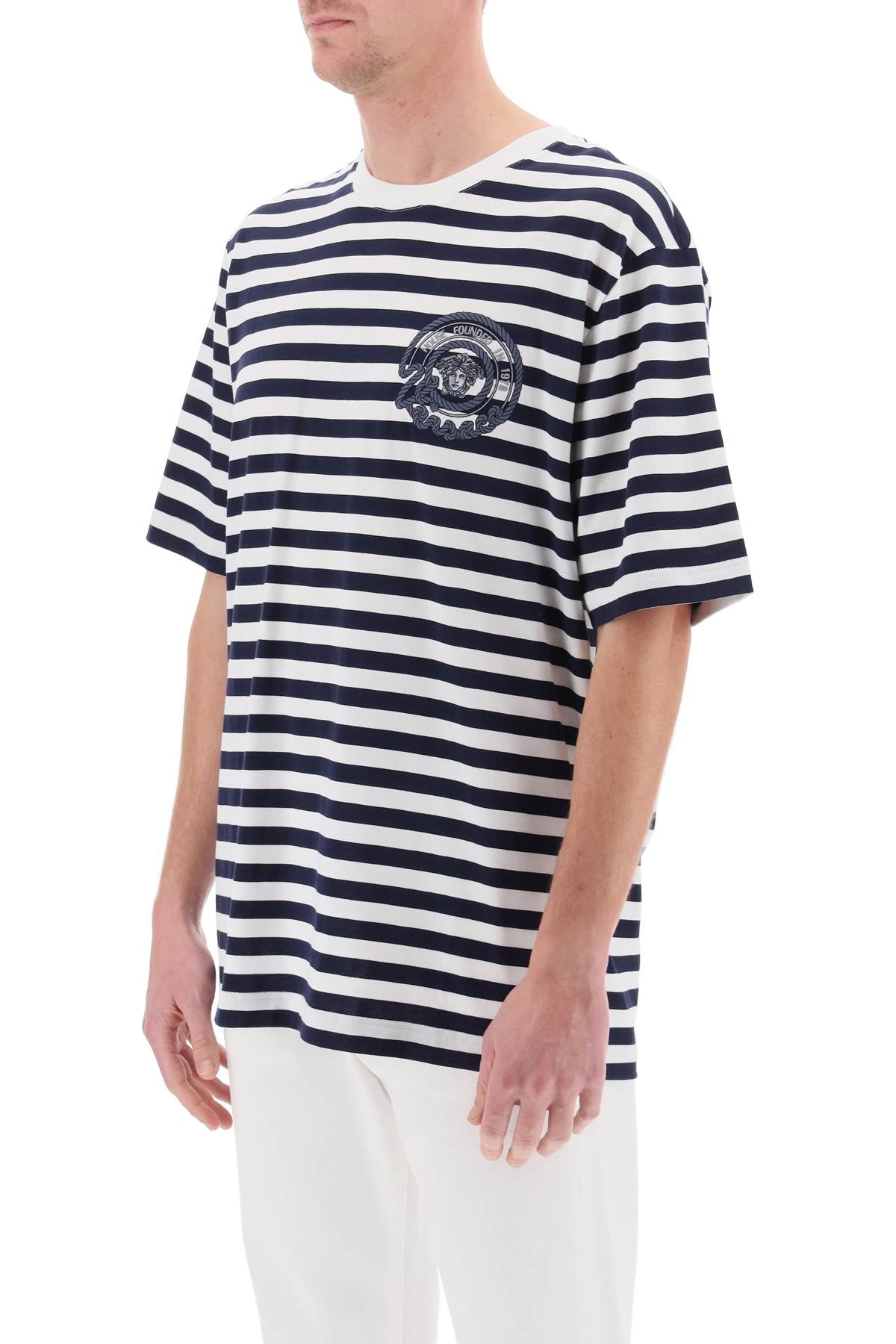 Versace nautical stripe t-shirt-3