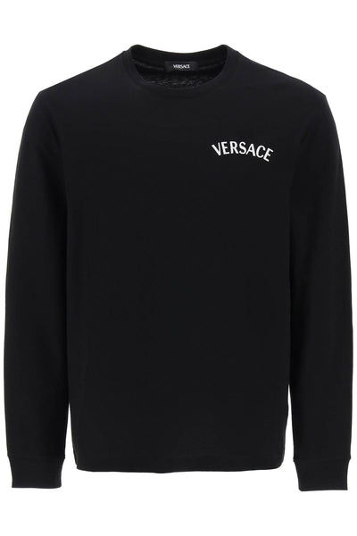 Versace milano stamp long-sleeved t-shirt-0