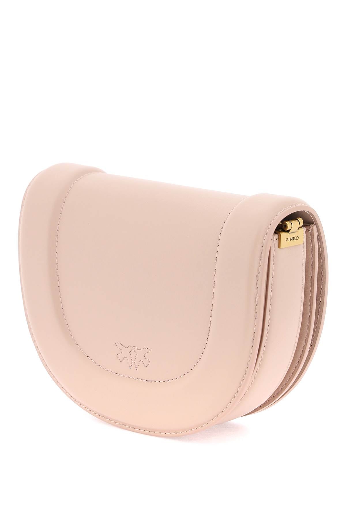 Pinko mini love bag click round leather shoulder bag-1