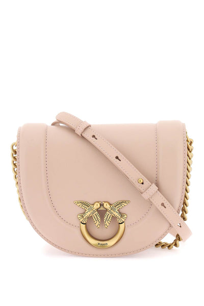 Pinko mini love bag click round leather shoulder bag-0