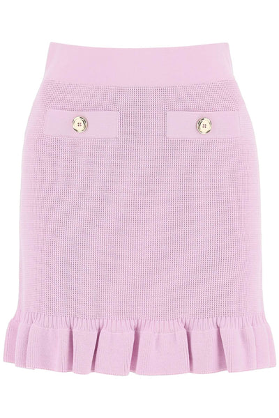 Pinko kalmia knitted mini skirt-0