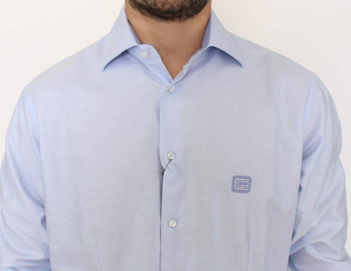 Cavalli  Men Light  Cotton Shirt #men, Blue, Catch, Cavalli, feed-agegroup-adult, feed-color-blue, feed-gender-male, feed-size-XL, Gender_Men, Kogan, Shirts - Men - Clothing, XL at SEYMAYKA