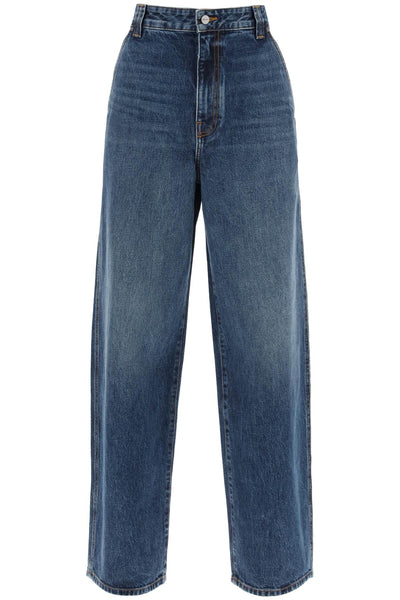 Khaite bacall wide leg jeans-0