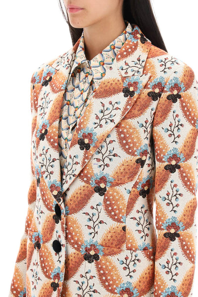Etro jacquard jacket with floral motif-3