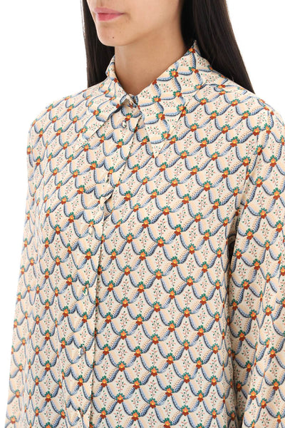 Etro crepe de chine shirt with floralia motif-3
