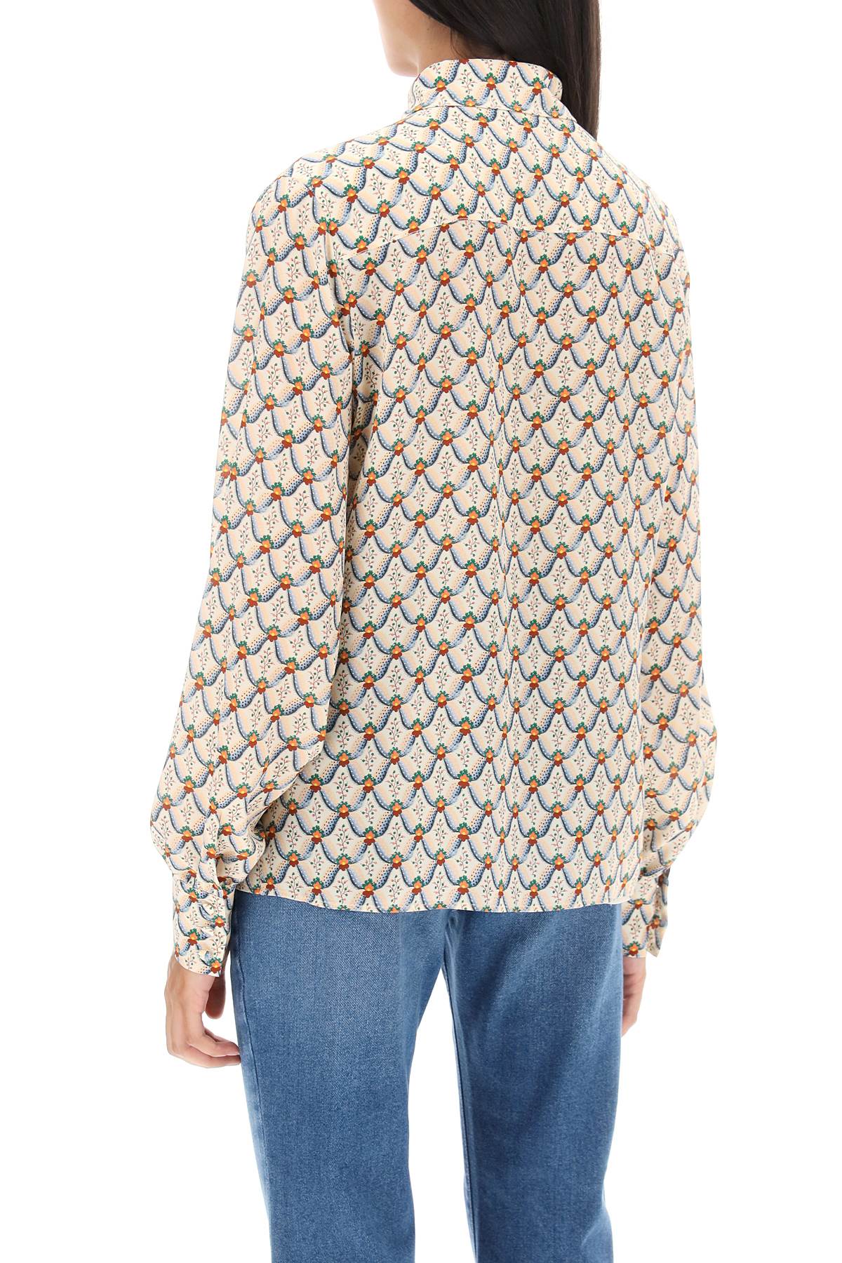 Etro crepe de chine shirt with floralia motif-2