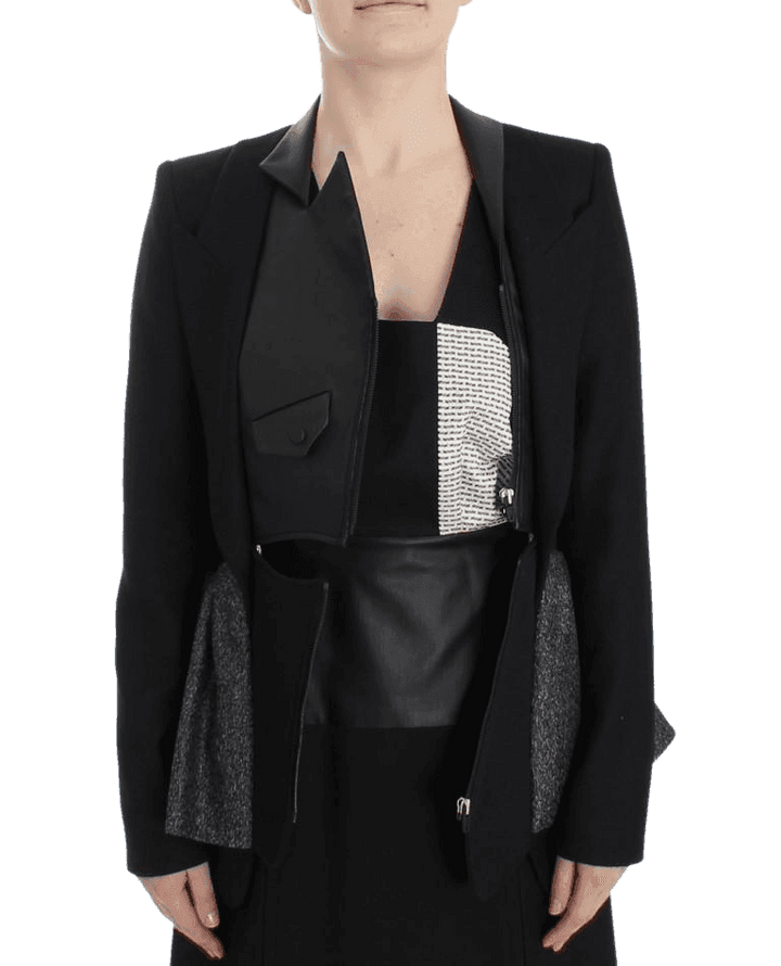 KAALE SUKTAE Short Blazer Coat Biker Jacket #women, Black, Catch, feed-agegroup-adult, feed-color-black, feed-gender-female, feed-size-IT38|XS, Gender_Women, IT38|XS, IT40|S, Jackets & Coats - Women - Clothing, KAALE SUKTAE, Kogan at SEYMAYKA