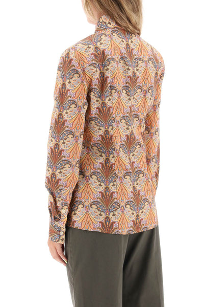 Etro slim fit shirt with paisley pattern-2