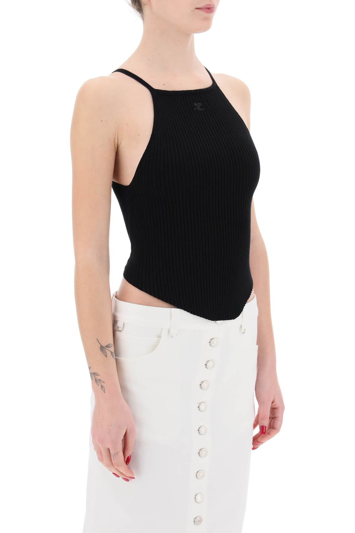 Courreges "ribbed knit holistic top-1