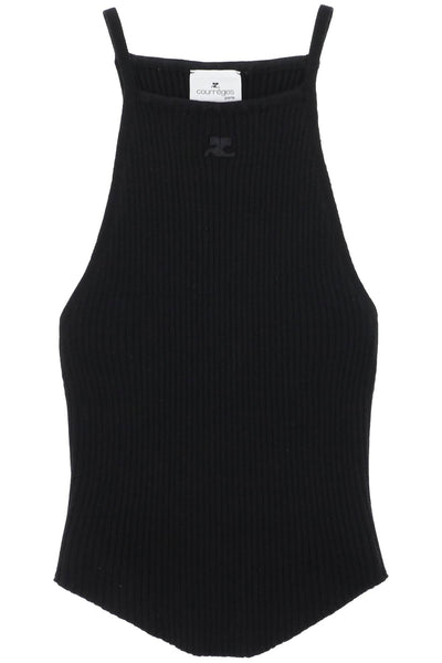 Courreges "ribbed knit holistic top-0