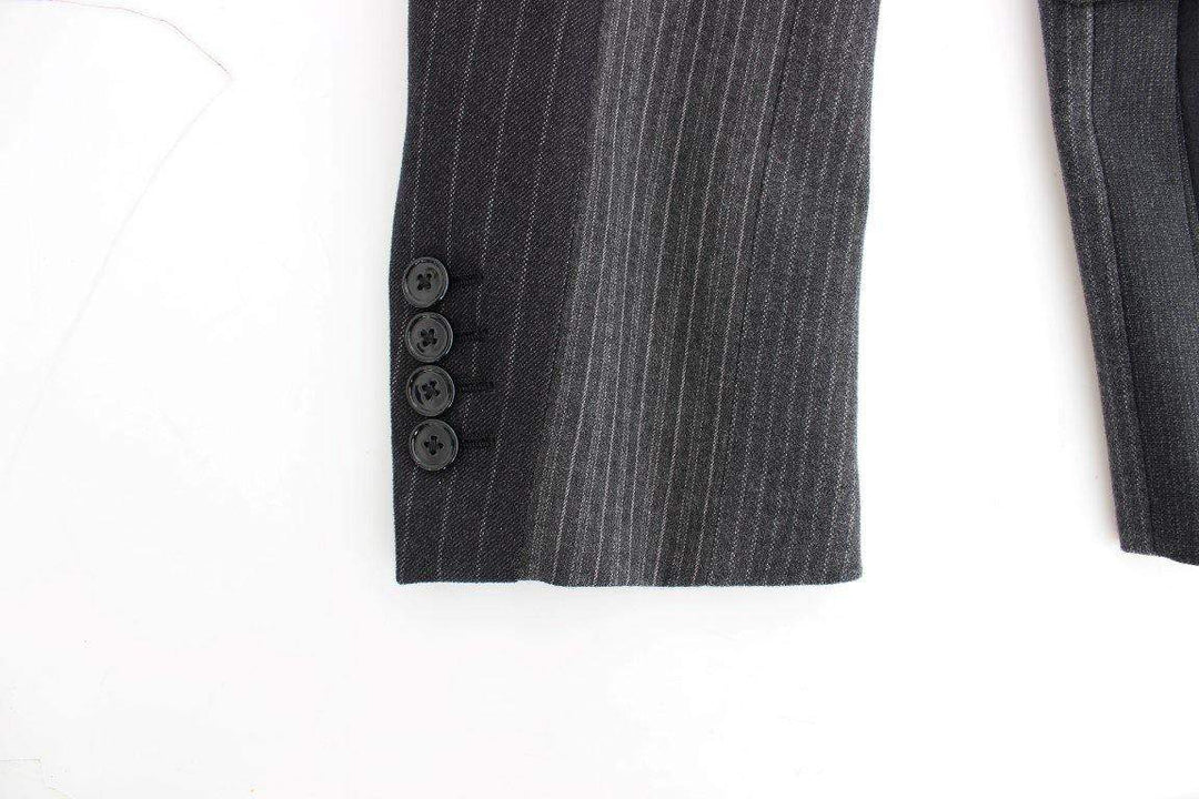 Dolce & Gabbana  Gray striped wool stretch blazer #men, Blazers - Men - Clothing, Brand_Dolce & Gabbana, Catch, Dolce & Gabbana, feed-agegroup-adult, feed-color-gray, feed-gender-male, feed-size-IT48 | M, Gender_Men, Gray, IT48 | M, Kogan at SEYMAYKA