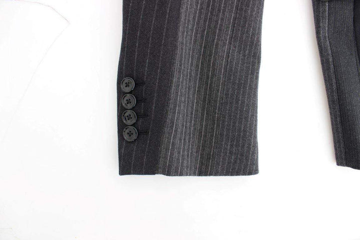 Dolce & Gabbana  Gray striped wool stretch blazer #men, Blazers - Men - Clothing, Brand_Dolce & Gabbana, Catch, Dolce & Gabbana, feed-agegroup-adult, feed-color-gray, feed-gender-male, feed-size-IT48 | M, Gender_Men, Gray, IT48 | M, Kogan at SEYMAYKA