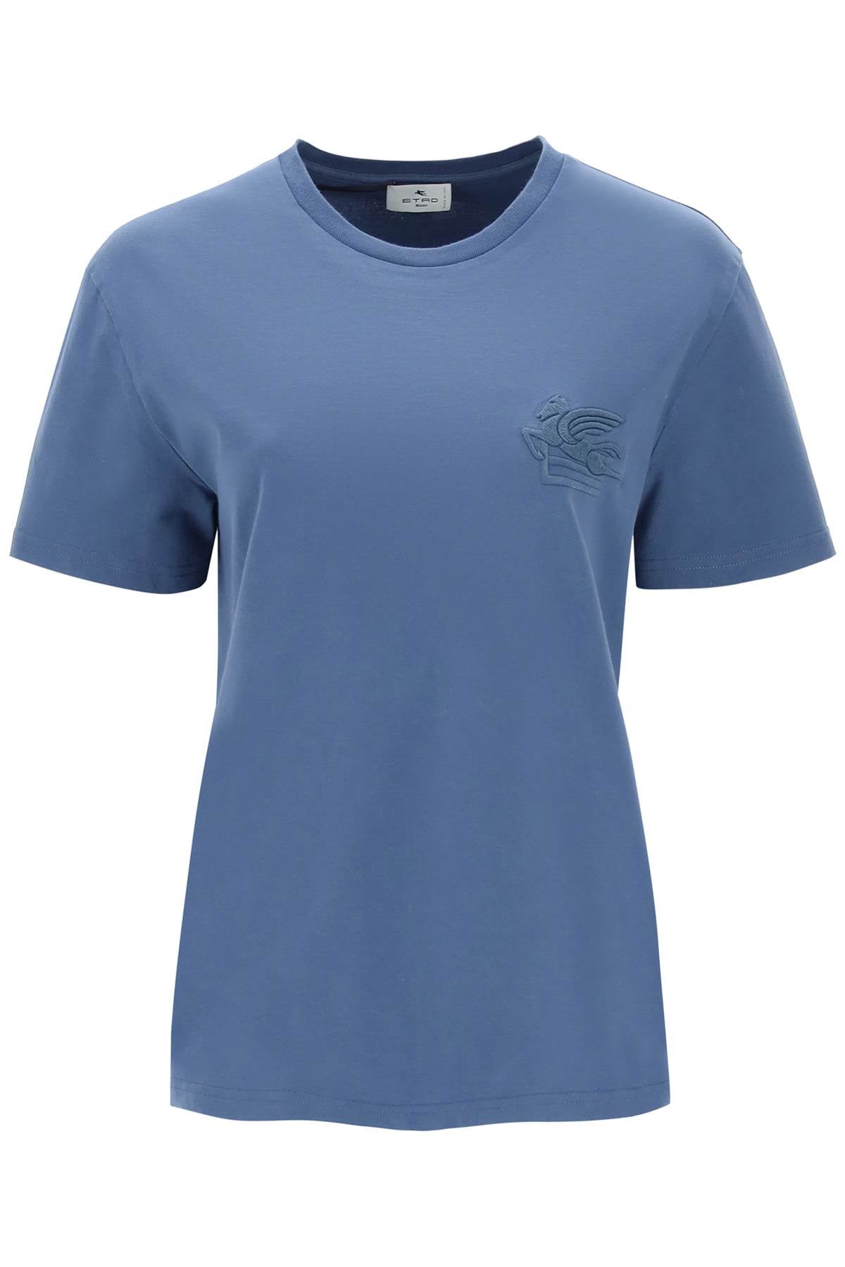 Etro t-shirt with pegasus embroidery-0