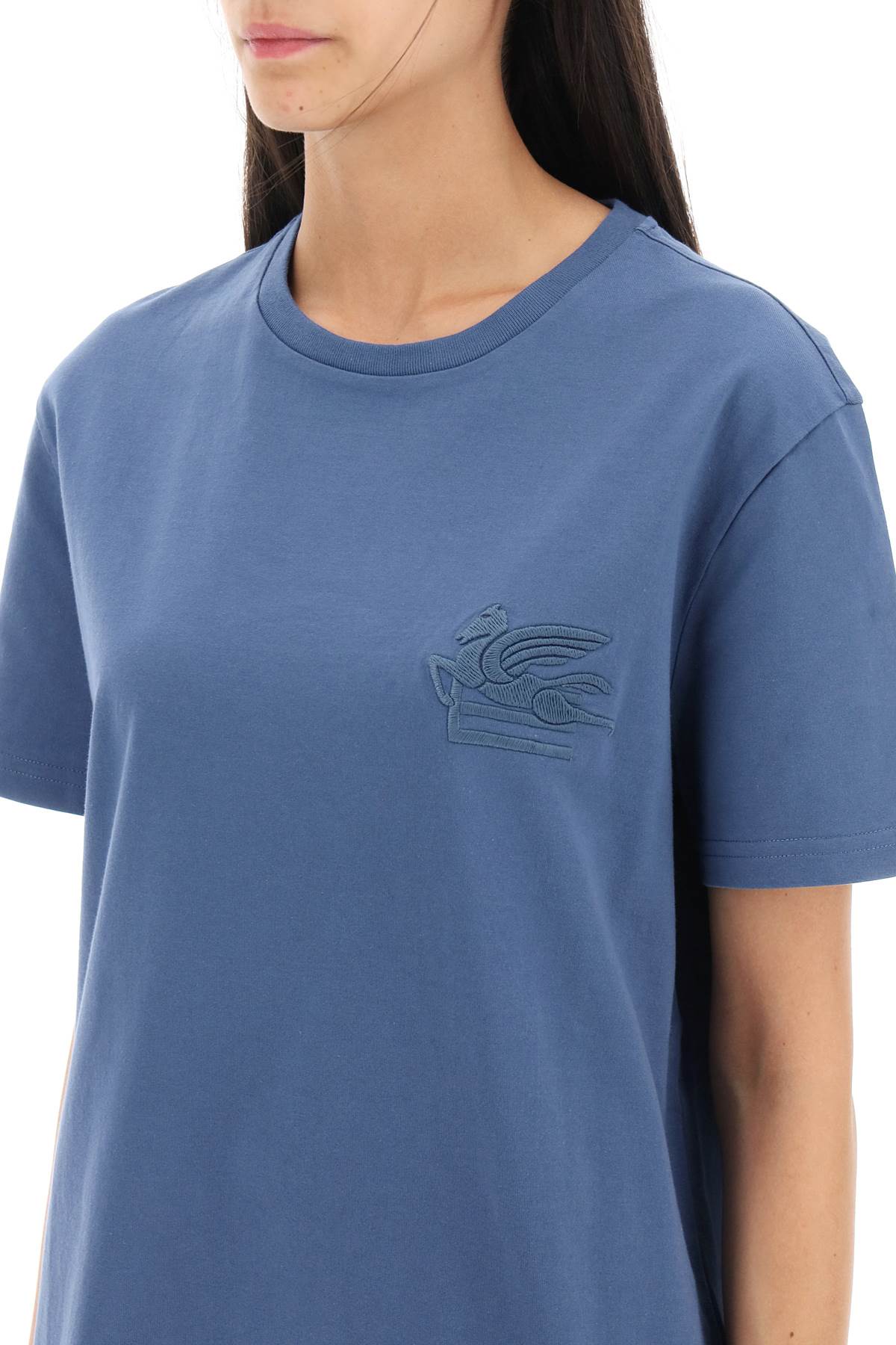 Etro t-shirt with pegasus embroidery-3