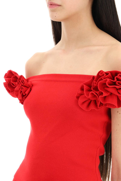 Magda butrym fitted top with roses-3