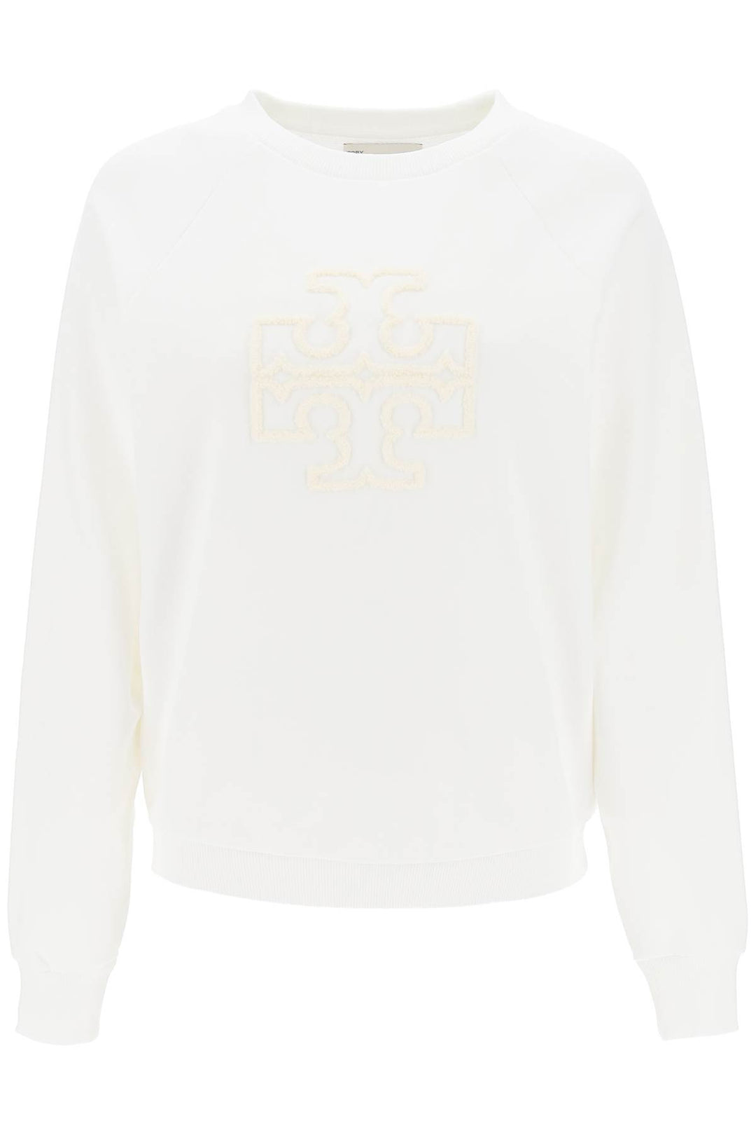 Tory burch crew-neck sweatshirt with t logo-0