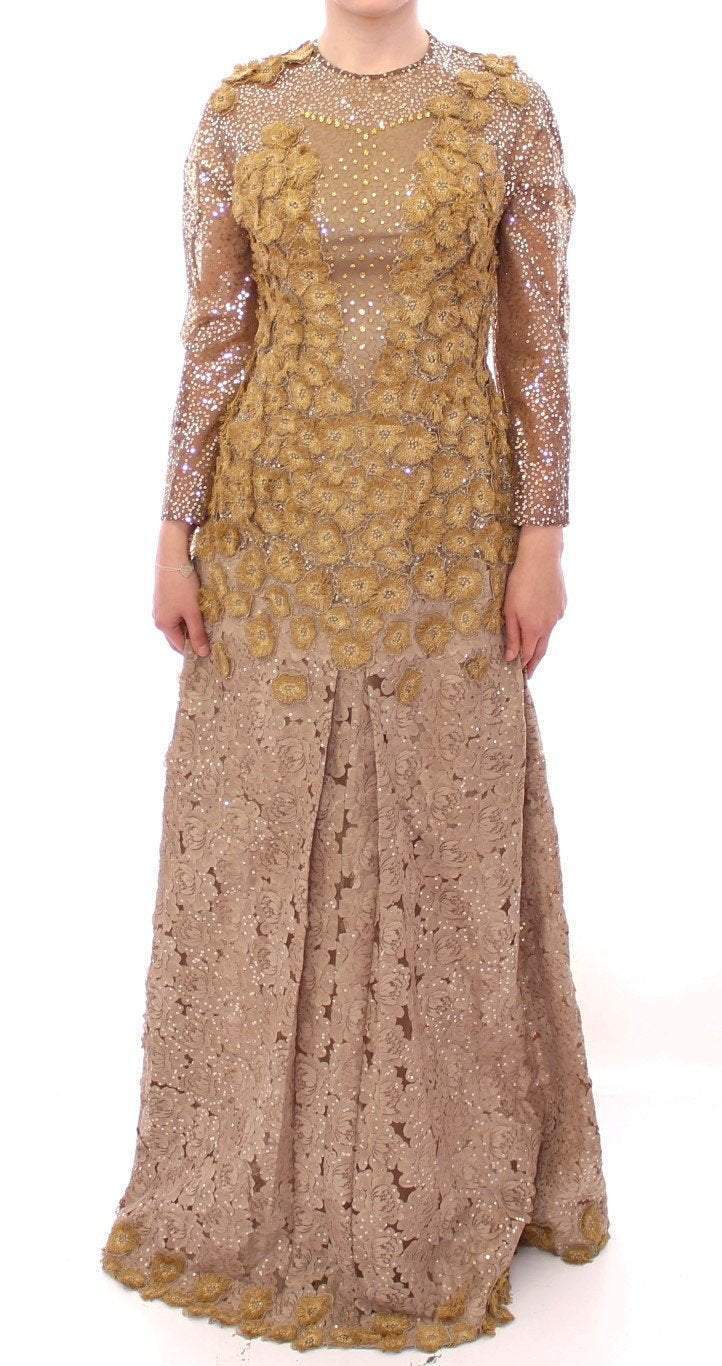Lanre Da Silva Ajayi GOLD Long Lace Maxi Crystal Dress #women, Catch, Clothing_Dress, Dresses - Women - Clothing, feed-agegroup-adult, feed-color-gold, feed-gender-female, feed-size-M, Gender_Women, Gold, Kogan, Lanre Da Silva Ajayi, M at SEYMAYKA