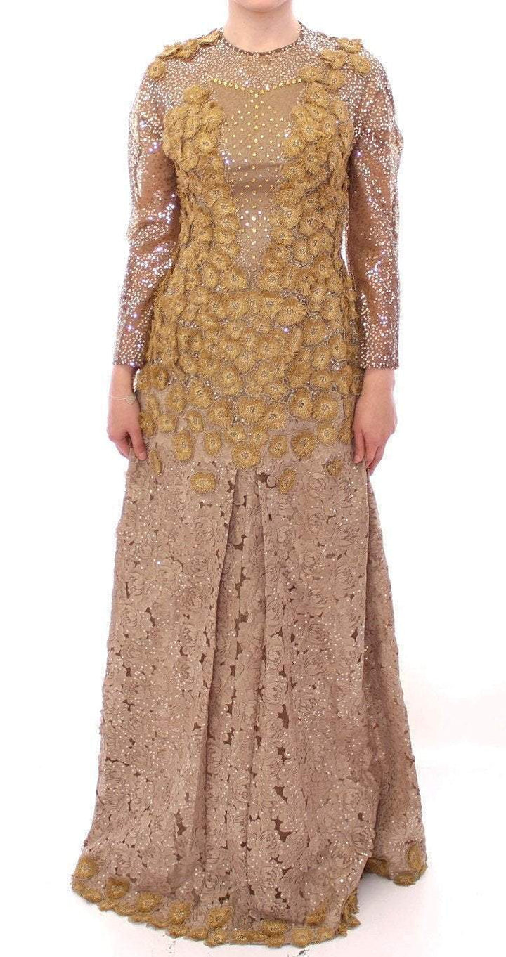 Lanre Da Silva Ajayi GOLD Long Lace Maxi Crystal Dress #women, Catch, Clothing_Dress, Dresses - Women - Clothing, feed-agegroup-adult, feed-color-gold, feed-gender-female, feed-size-M, Gender_Women, Gold, Kogan, Lanre Da Silva Ajayi, M at SEYMAYKA