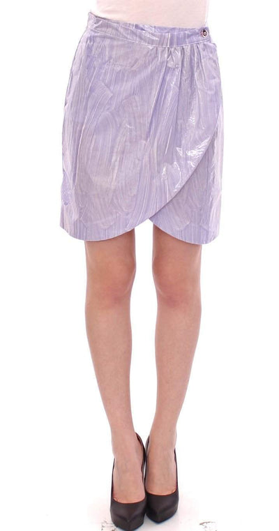 Licia Florio Purple Viscose Above-Knee Wrap Skirt #women, Catch, feed-agegroup-adult, feed-color-purple, feed-gender-female, feed-size-IT40|S, feed-size-IT42|M, Gender_Women, IT40|S, IT42|M, Kogan, Licia Florio, Purple, Skirts - Women - Clothing at SEYMAYKA