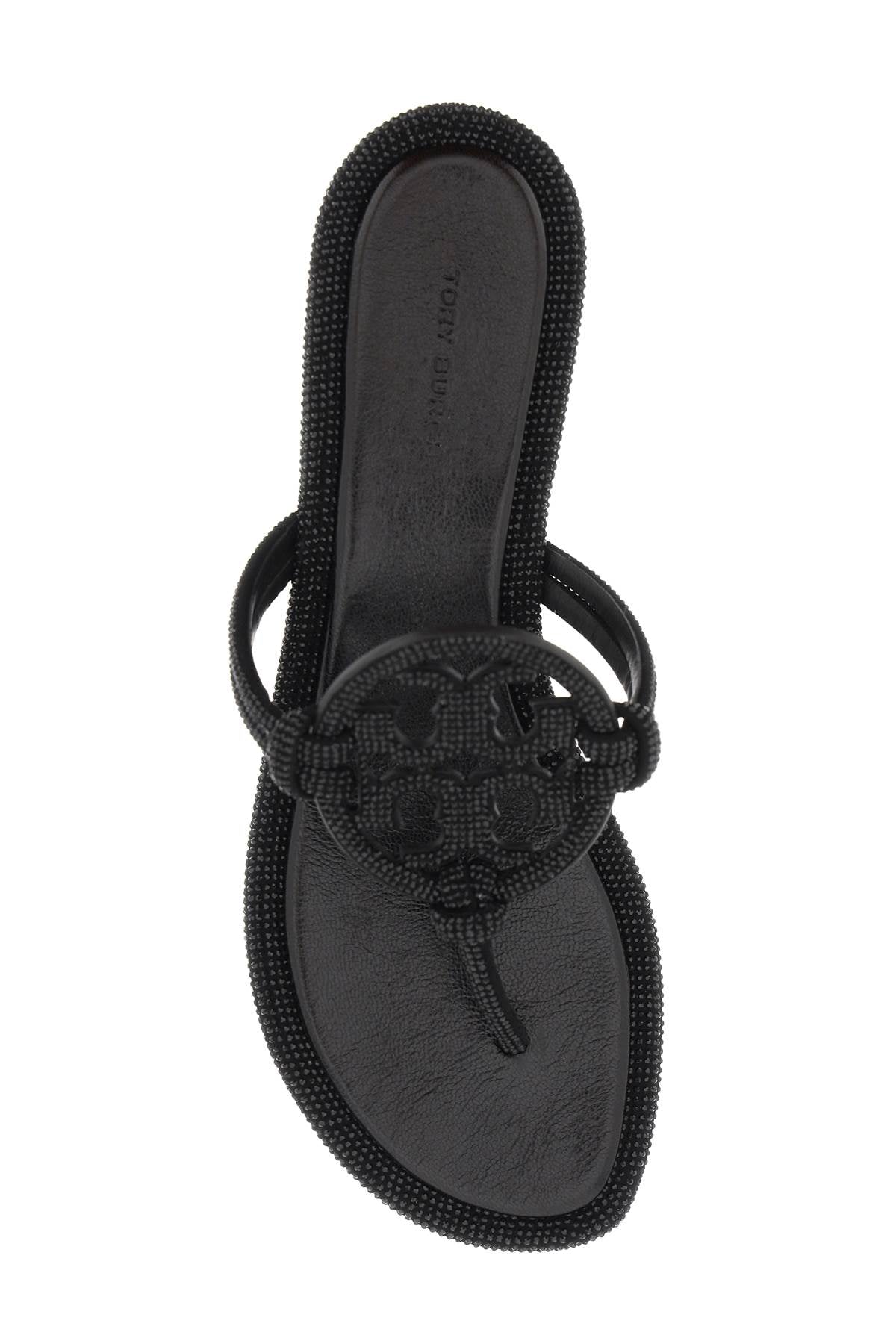 Tory burch pavé leather thong sandals-1