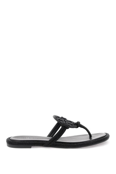 Tory burch pavé leather thong sandals-0