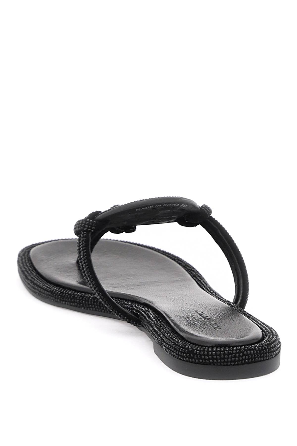 Tory burch pavé leather thong sandals-2