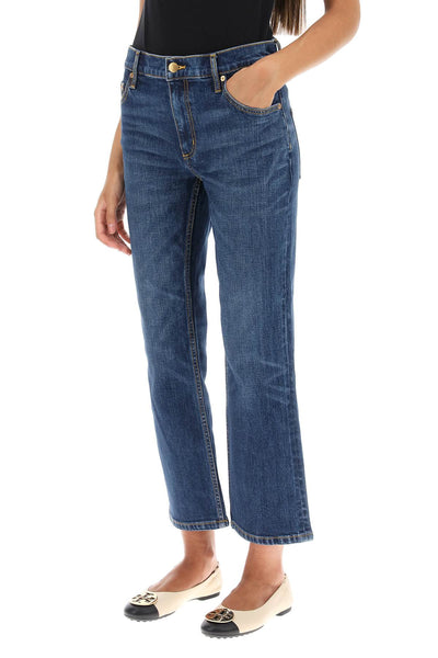 Tory burch cropped flared jeans-3