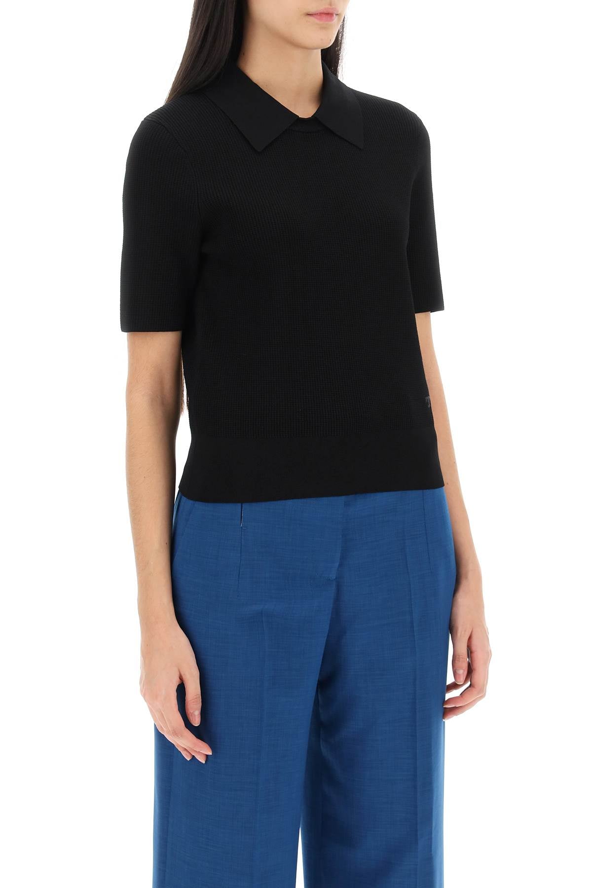 Tory burch knitted polo shirt-1