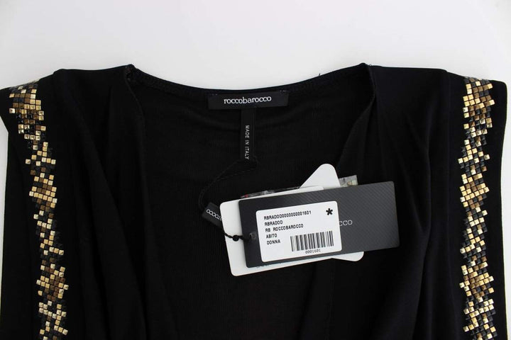 Roccobarocco Women Embellished Jersey Mini Sheath Short Dress #women, Black, Catch, Clothing_Dress, Dresses - Women - Clothing, feed-agegroup-adult, feed-color-black, feed-gender-female, feed-size-IT42|M, feed-size-IT44|L, Gender_Women, IT42|M, IT44|L, Kogan, Roccobarocco at SEYMAYKA