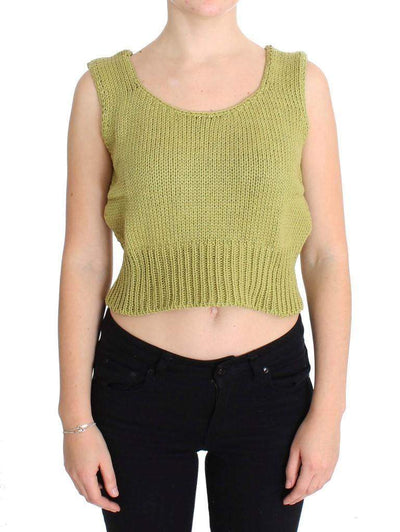 PINK MEMORIES  Cotton Blend Knitted Sleeveless Sweater #women, Catch, feed-agegroup-adult, feed-color-green, feed-color-pink, feed-gender-female, feed-size-One Size, Gender_Women, Green, Kogan, One Size, PINK MEMORIES, Sweaters - Women - Clothing at SEYMAYKA