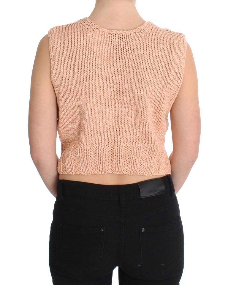 PINK MEMORIES  Cotton Blend Knitted Sleeveless Sweater #women, Catch, feed-agegroup-adult, feed-color-pink, feed-gender-female, feed-size-One Size, Gender_Women, Kogan, One Size, Pink, PINK MEMORIES, Sweaters - Women - Clothing at SEYMAYKA